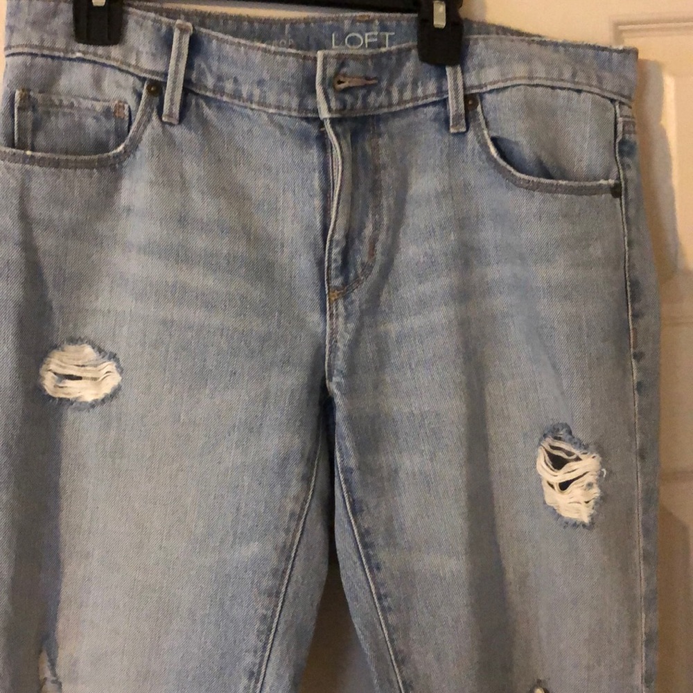 Loft jeans relaxed straight crop size 26/2